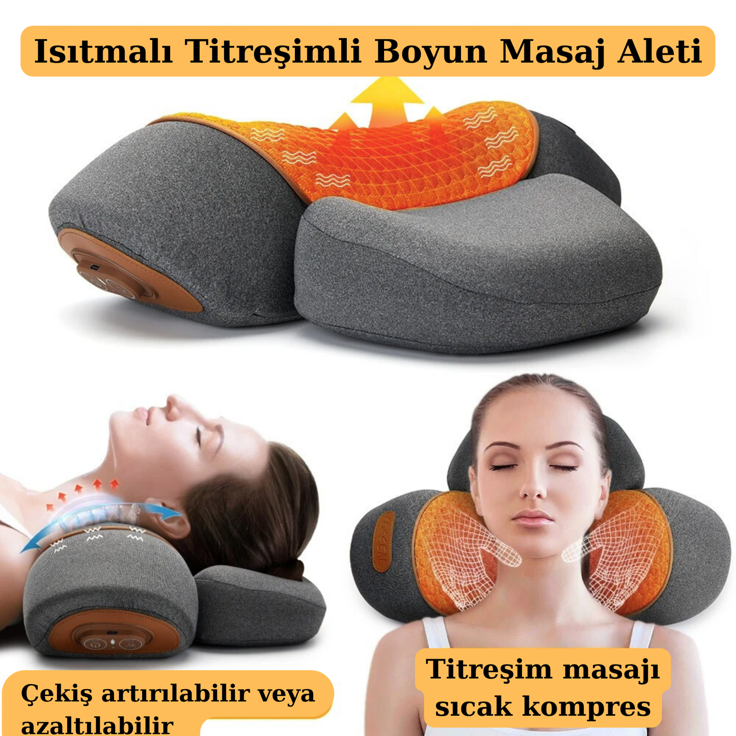 Allnero Relax Pro Isıtmalı Boyun & Omuz Masaj Aleti